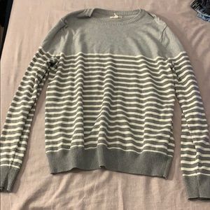 Grey Striped Sweater